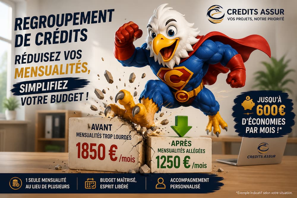 regroupez vos credits avec CREDITS ASSUR