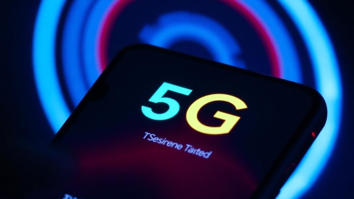 Test de vitesse 5G sur smartphone