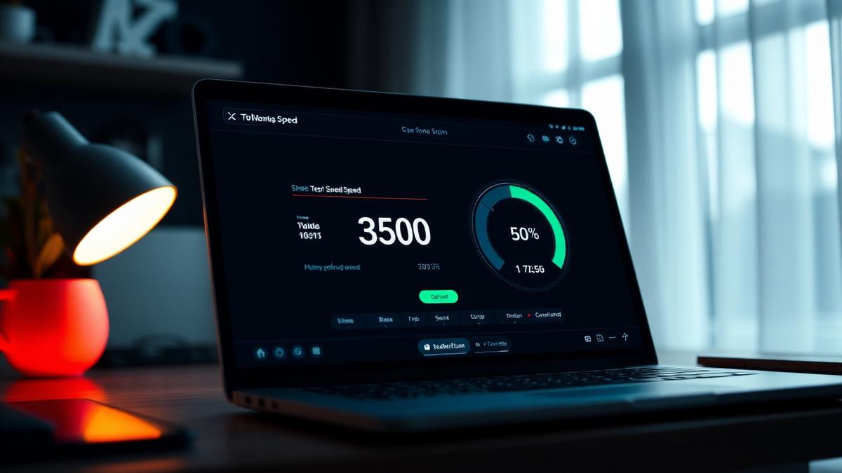 Test de vitesse fibre optique