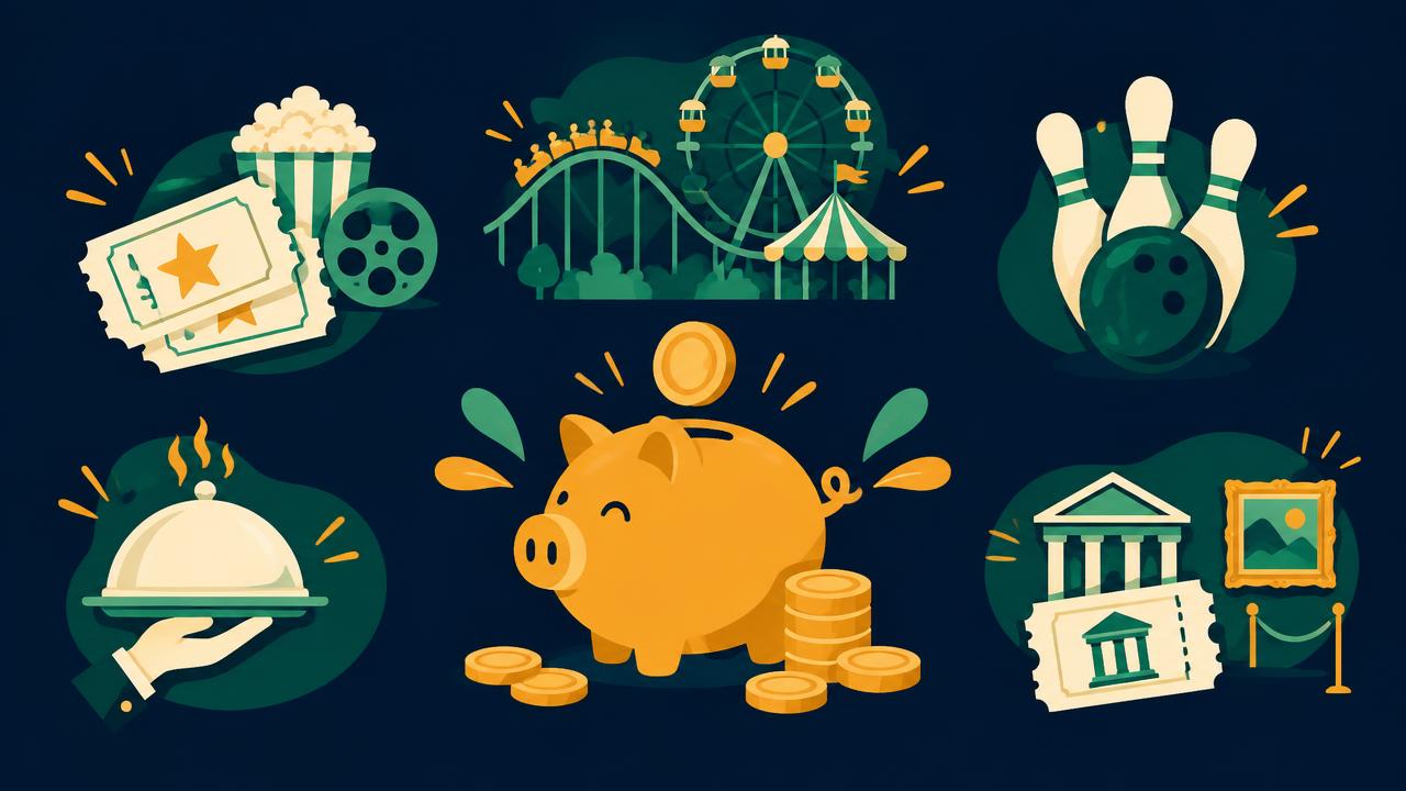 Loisirs moins chers : cinéma, parc d'attractions, bowling, restaurant et musée autour d'une tirelire