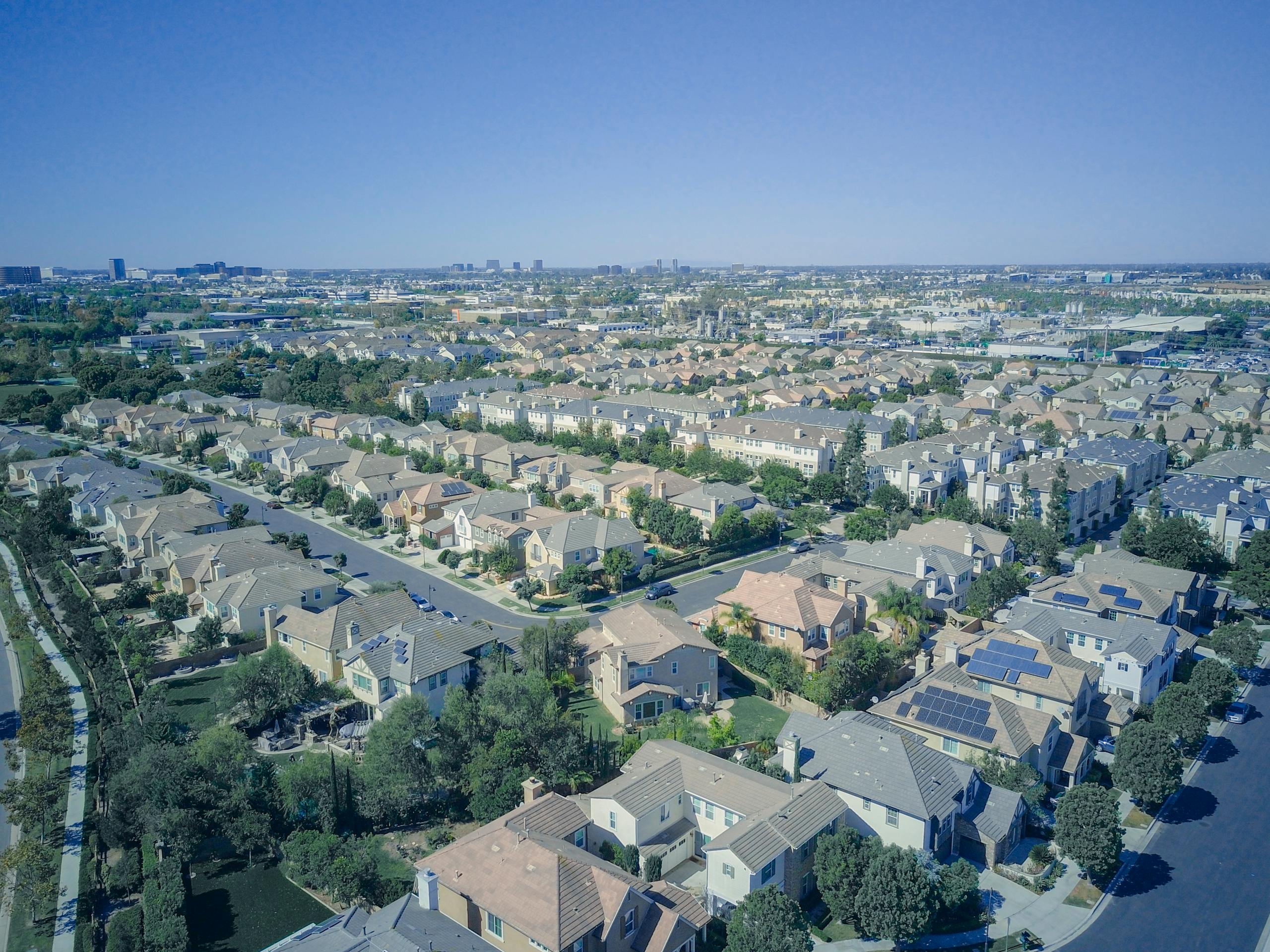 Aerial View of City